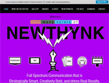 Tablet Screenshot of newthynk.com